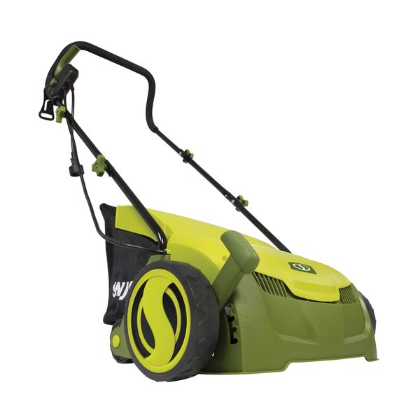 Sun Joe 13-Inch 12-Amp Electric Scarifier + Lawn Dethatcher W/Collection Bag