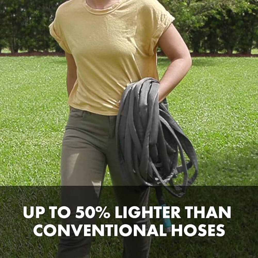 Aqua Joe 100-Foot 5/8-Inch FiberJacket Kink-Free Garden Hose