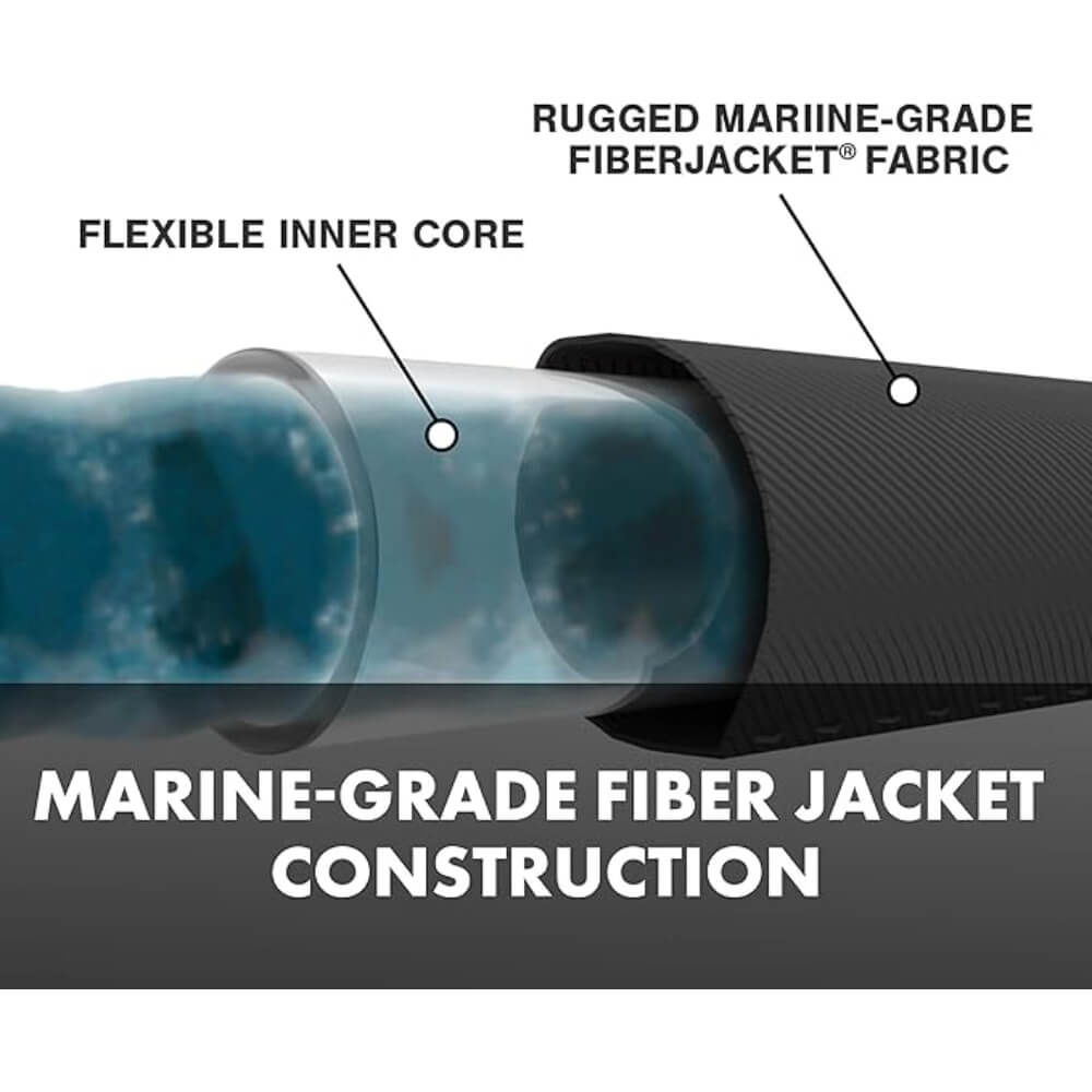 Aqua Joe 100-Foot 5/8-Inch FiberJacket Kink-Free Garden Hose