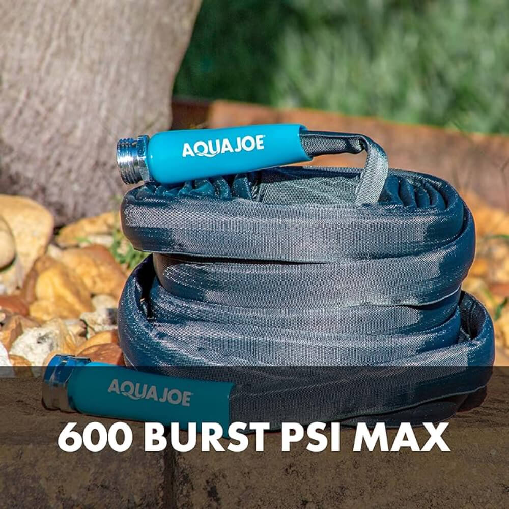 Aqua Joe 100-Foot 5/8-Inch FiberJacket Kink-Free Garden Hose