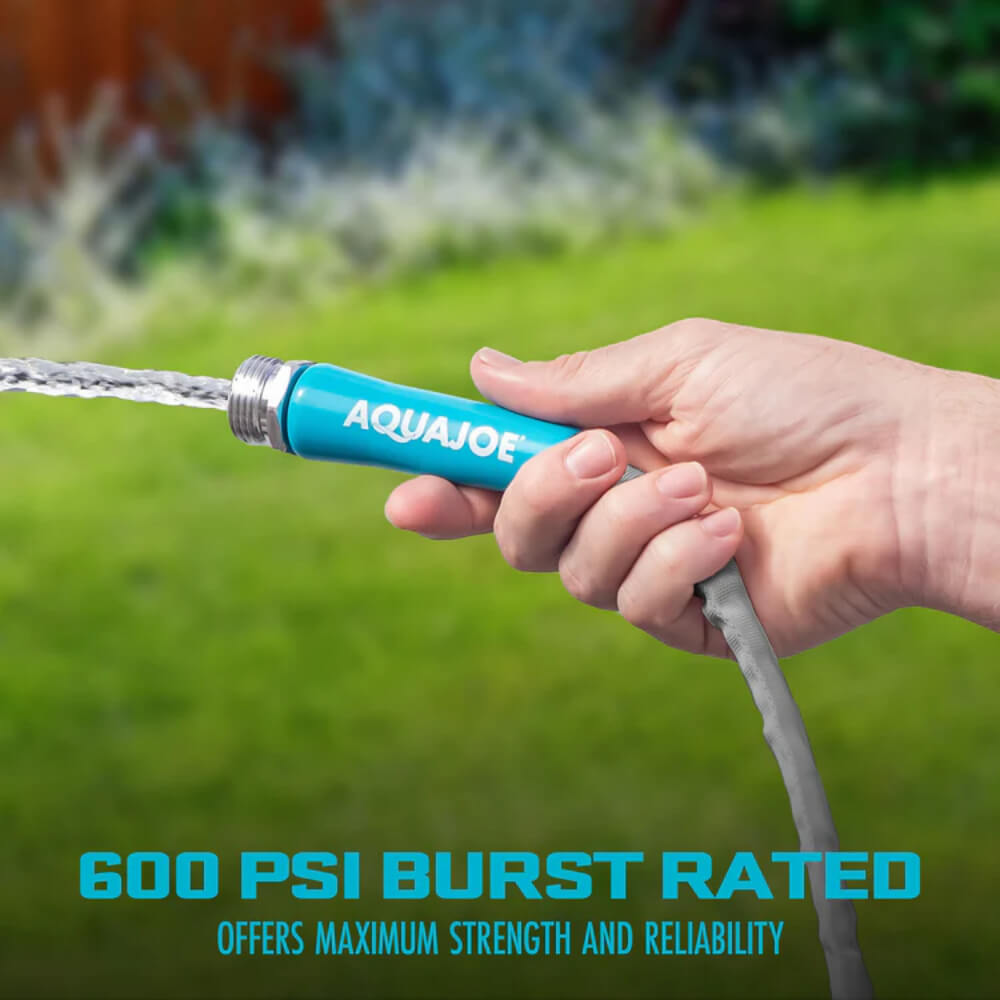 25 Ft x 0.625 FiberJacket Ultra Flexible Non-Expanding Kink Free Garden Hose