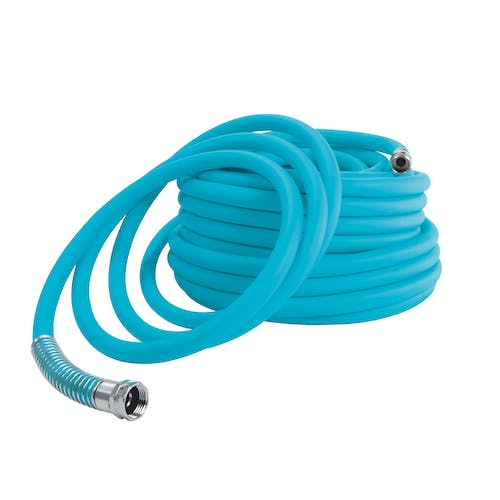 Aqua Joe 5/8 In 50Ft Polymer Flex Kink Free 150 PSI Hose (Lead, Phthalate, BPA-Free)