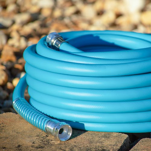 Aqua Joe 5/8 In 50Ft Polymer Flex Kink Free 150 PSI Hose (Lead, Phthalate, BPA-Free)