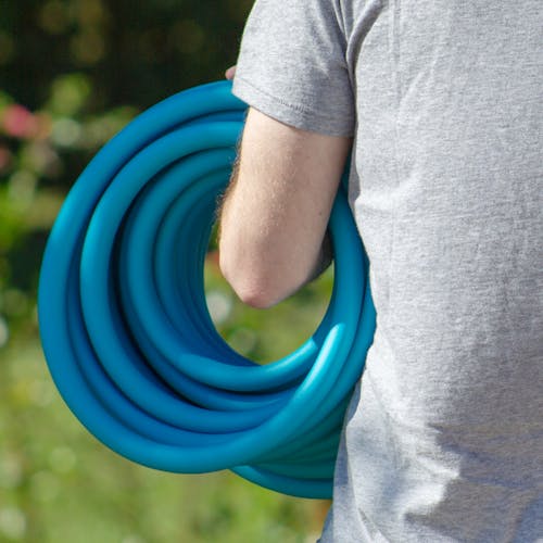 Aqua Joe 5/8 In 50Ft Polymer Flex Kink Free 150 PSI Hose (Lead, Phthalate, BPA-Free)