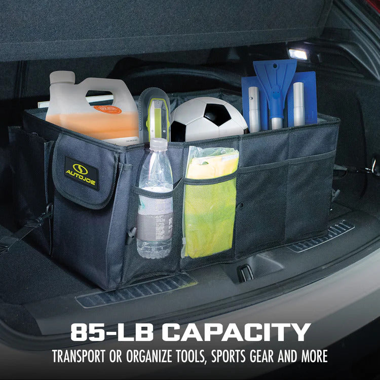 Collapsible Car, Truck and Storage Organizer, Adjustable Strap, Black