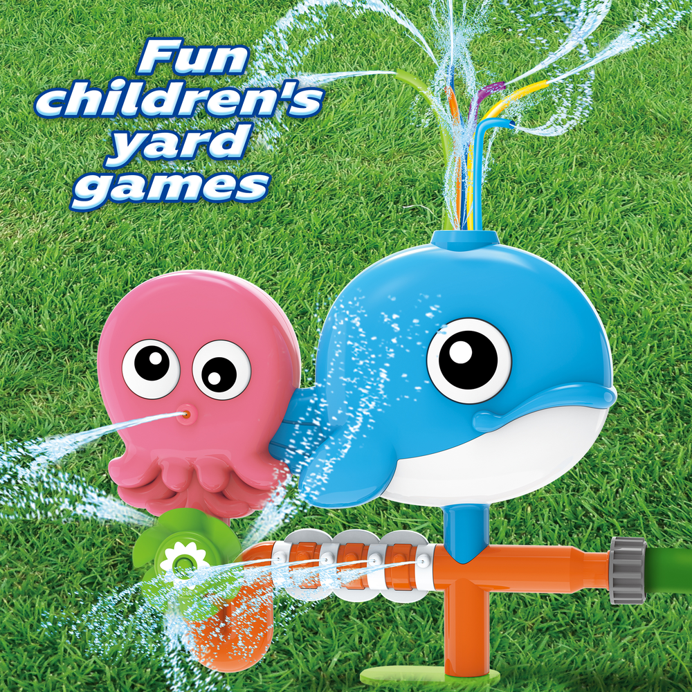 Splash Buddies Outdoor Sprinkler Whale Sprayer