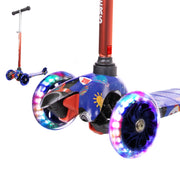 Rugged Racers Kids Scooter With Spaceship Print Design