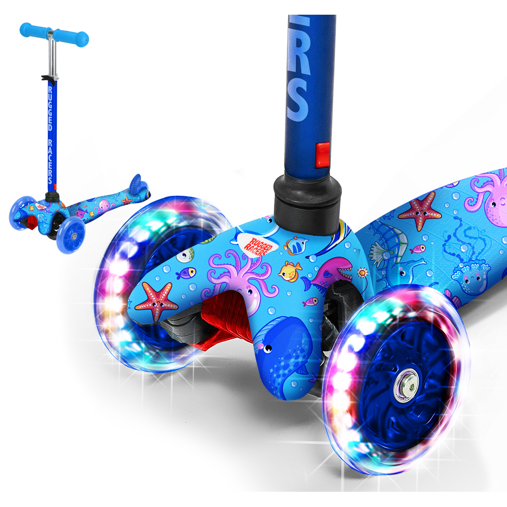 Mini Deluxe 3-Wheel Scooter with LED Lights