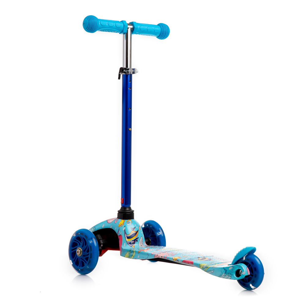 Mini Deluxe 3-Wheel Scooter with LED Lights
