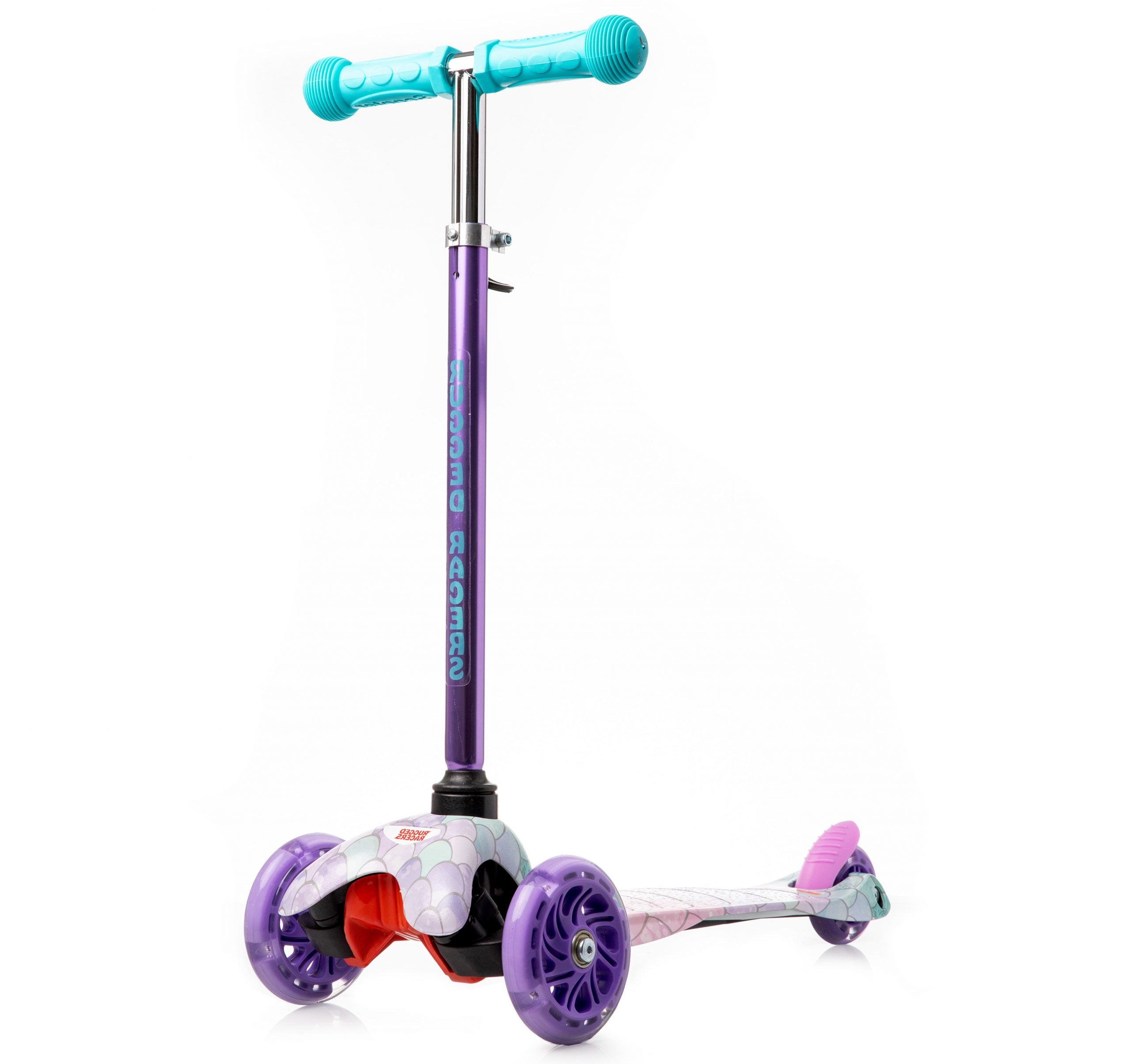Rugged Racer Mini Deluxe 3 Wheel Scooter With LED Lights
