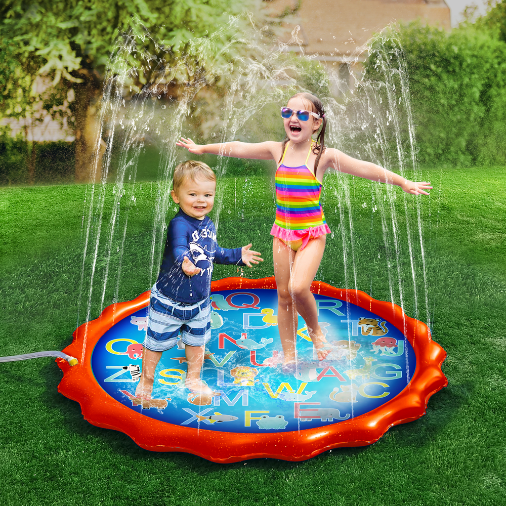 Splash Buddies Alphabet Sprinkler Spray Mat60 Inch