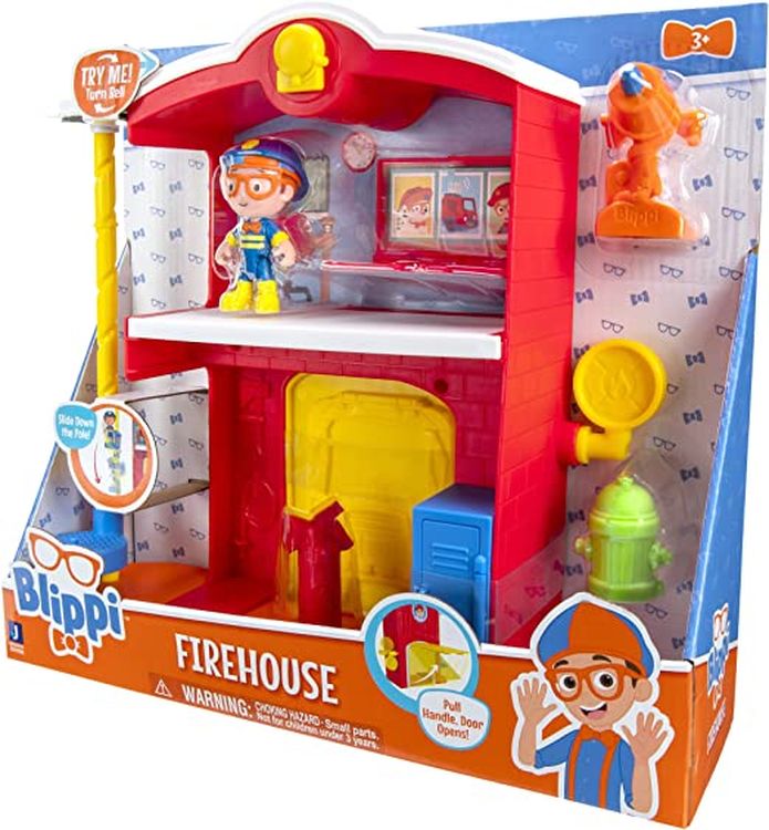Blippi Firehouse Playset