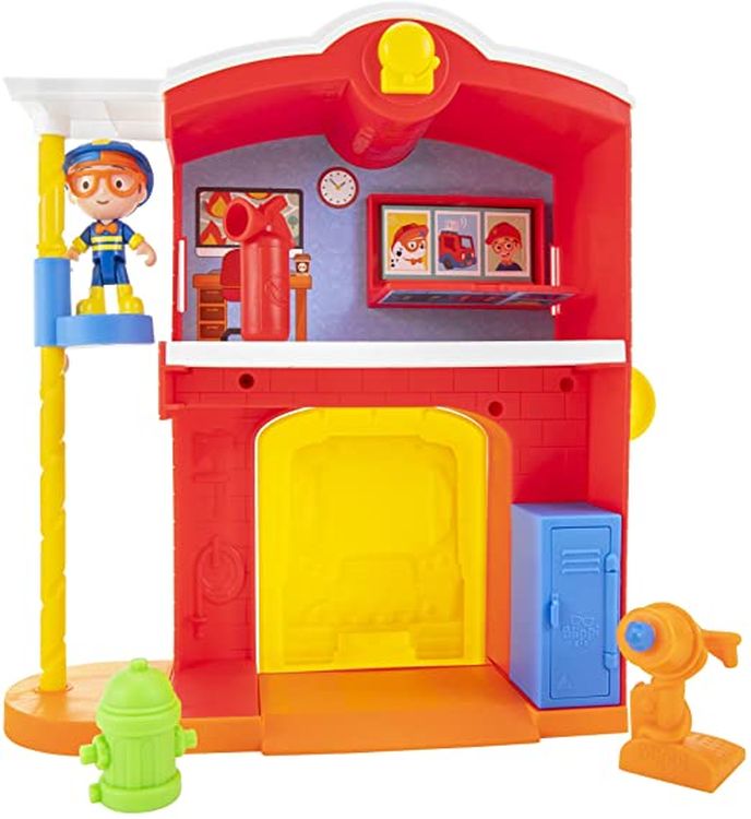 Blippi Firehouse Playset