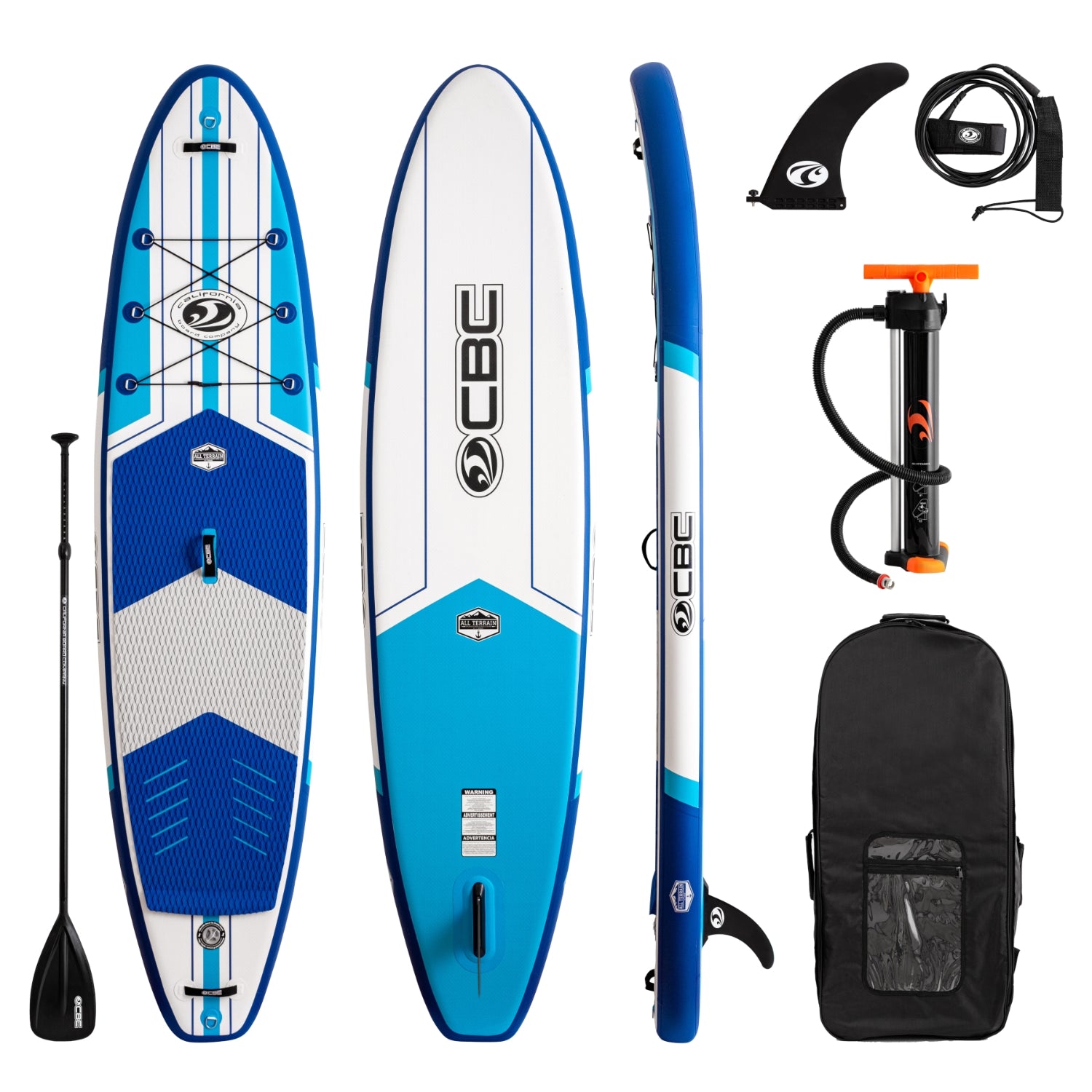 California Board Company 11" Inflatable Stand Up Paddle Board All Terrain