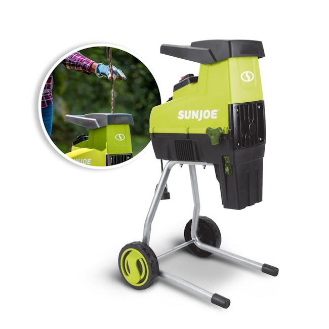 SunJoe 15-Amp 1.7-Inch Cutting Diameter Electric Silent Wood Chipper/Shredder