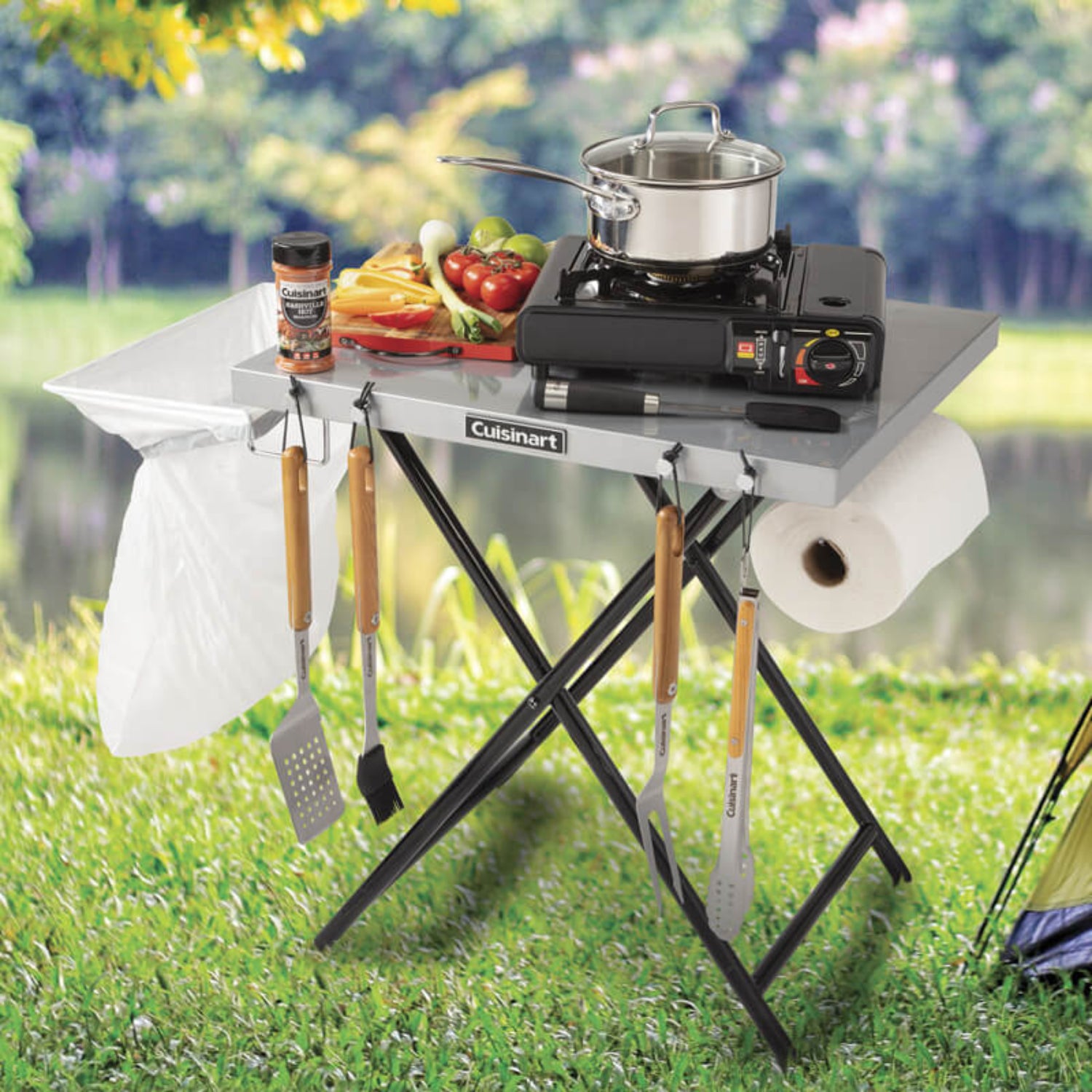 Cuisinart 24" X 20" Fold'n Go Prep Table & Grill Stand