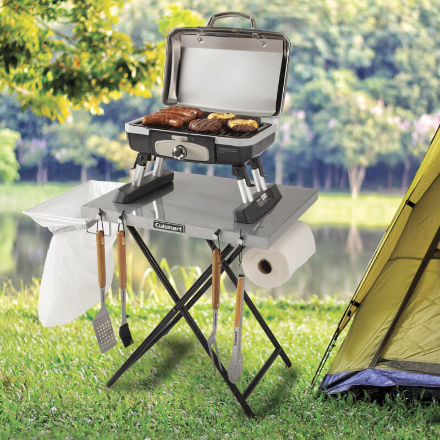 Cuisinart 24" X 20" Fold'n Go Prep Table & Grill Stand