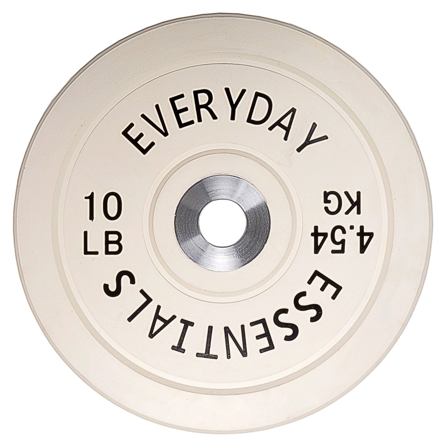 Everyday Essentials Color Coded Olympic Bumper Plate Weight Plate with Steel Hub, 55 Lbs. (Single Plate)