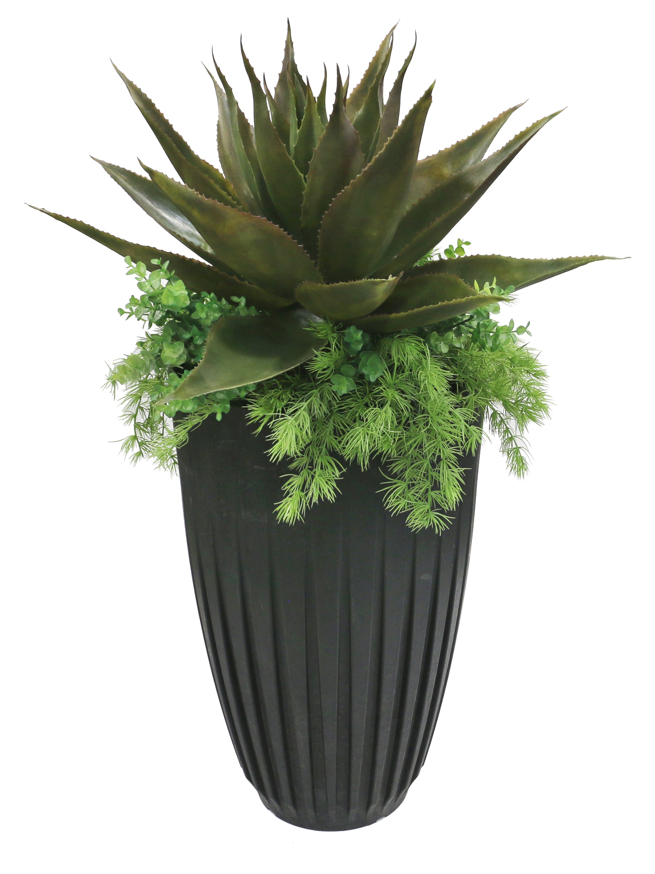 16" W x 26" H Harmony Planter with Artificial Agave