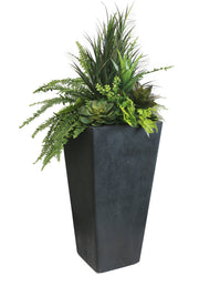 18" W x 36" H Sonata X-Large Planter with Artificial Arrangement