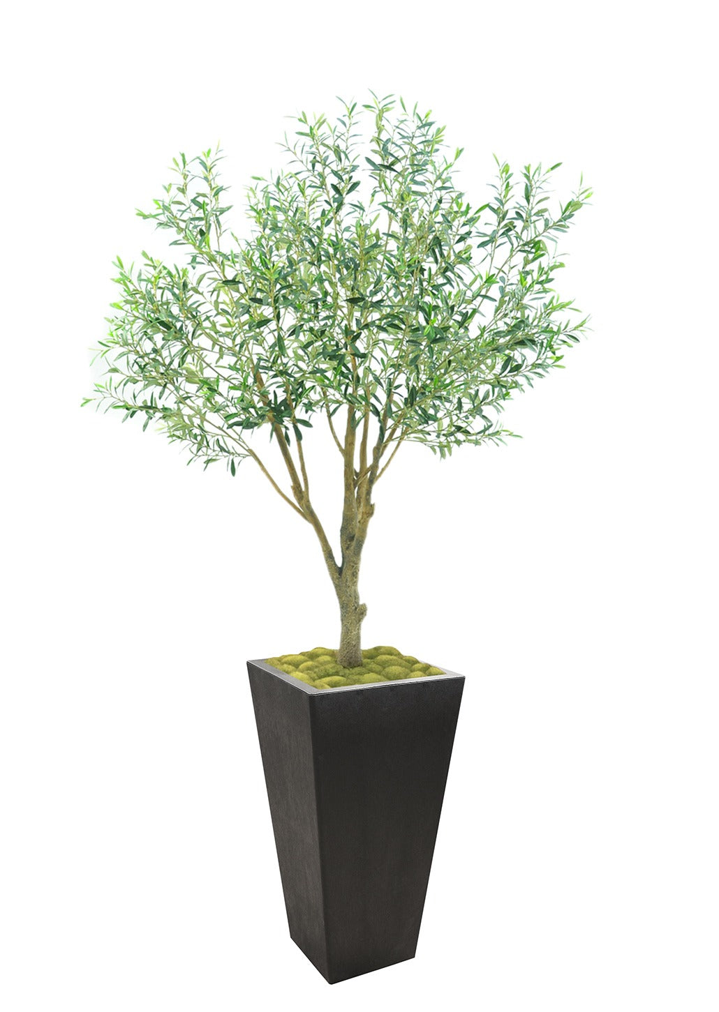 18" W x 36" H Sonata X-Large Planter with Artificial Olive - Medium