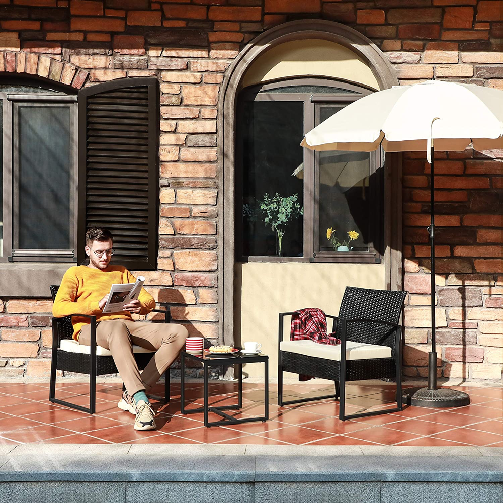 Boutique Home 3-Piece Bistro Outdoor Patio Furniture Set