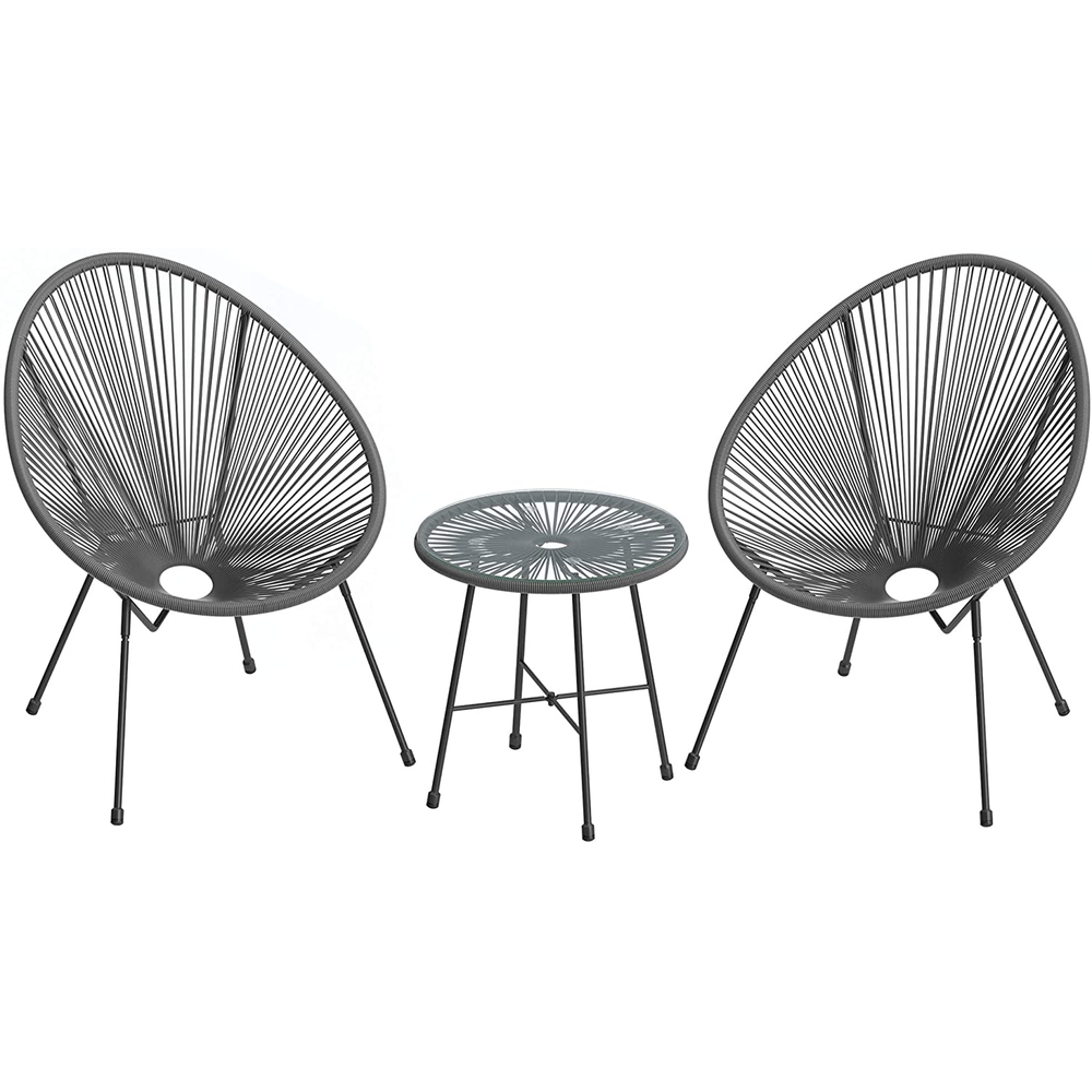 Songmics 3-Piece Acapulco Patio Furniture Set