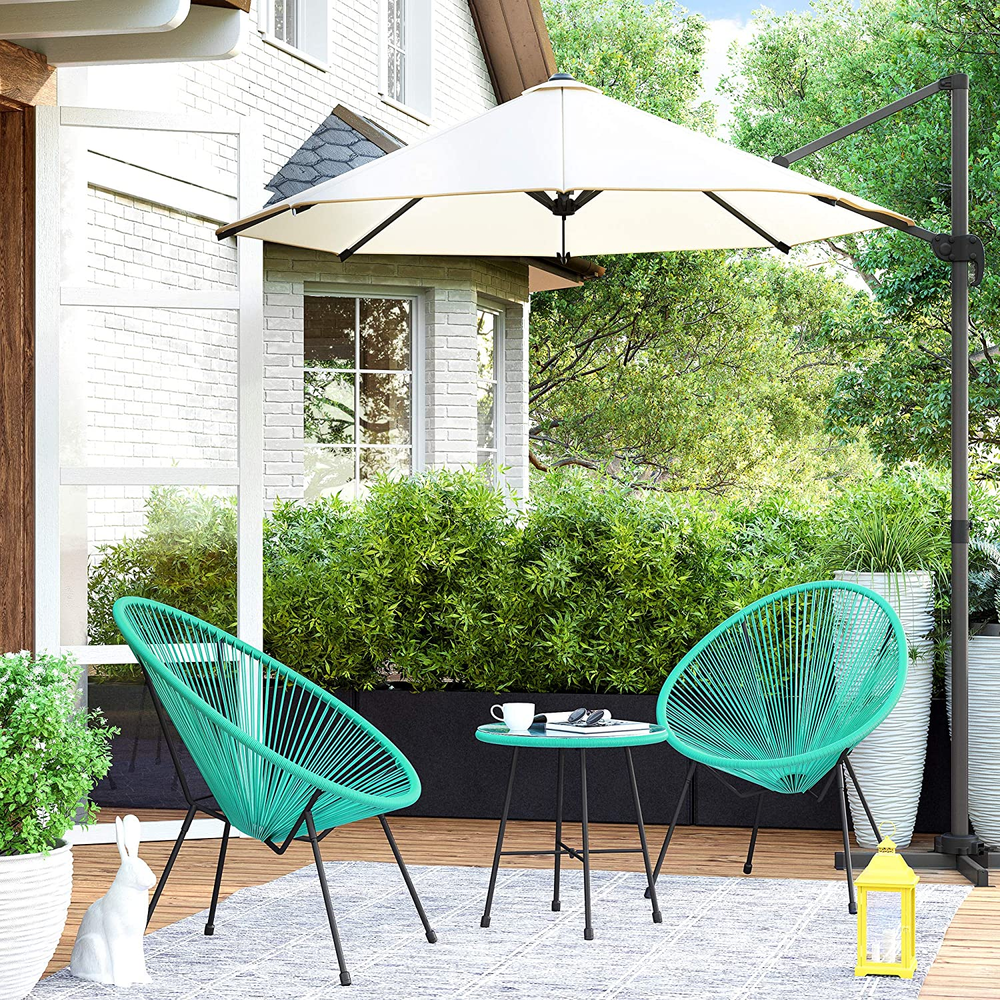 Songmics 3-Piece Acapulco Patio Furniture Set