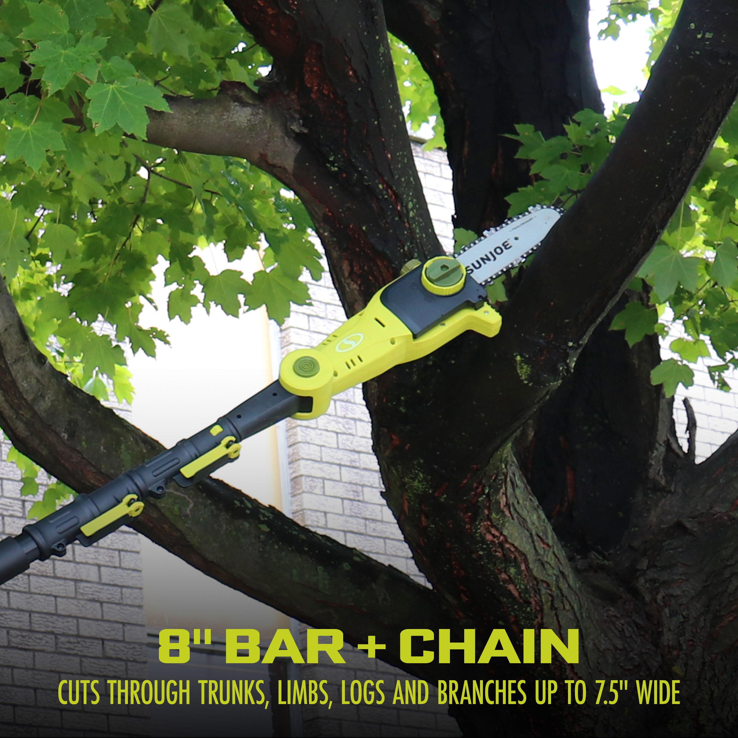 Sun Joe Cordless Lawn Care System-Hedge Trimmer, Pole Saw, Grass Trimmer