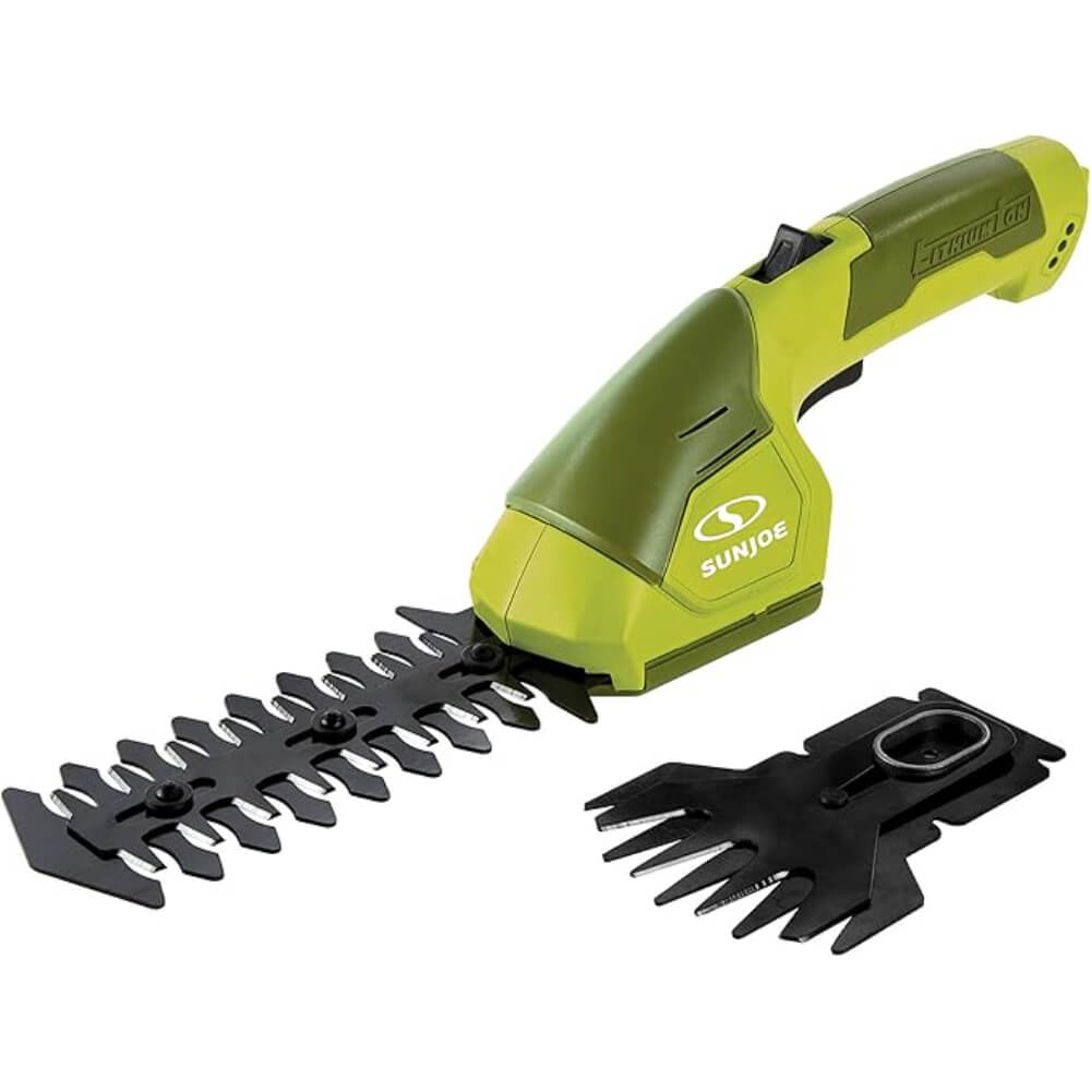 Sun Joe 7.2-Volt Lithium-Ion Cordless Grass Shear/Hedge Trimmer, Green
