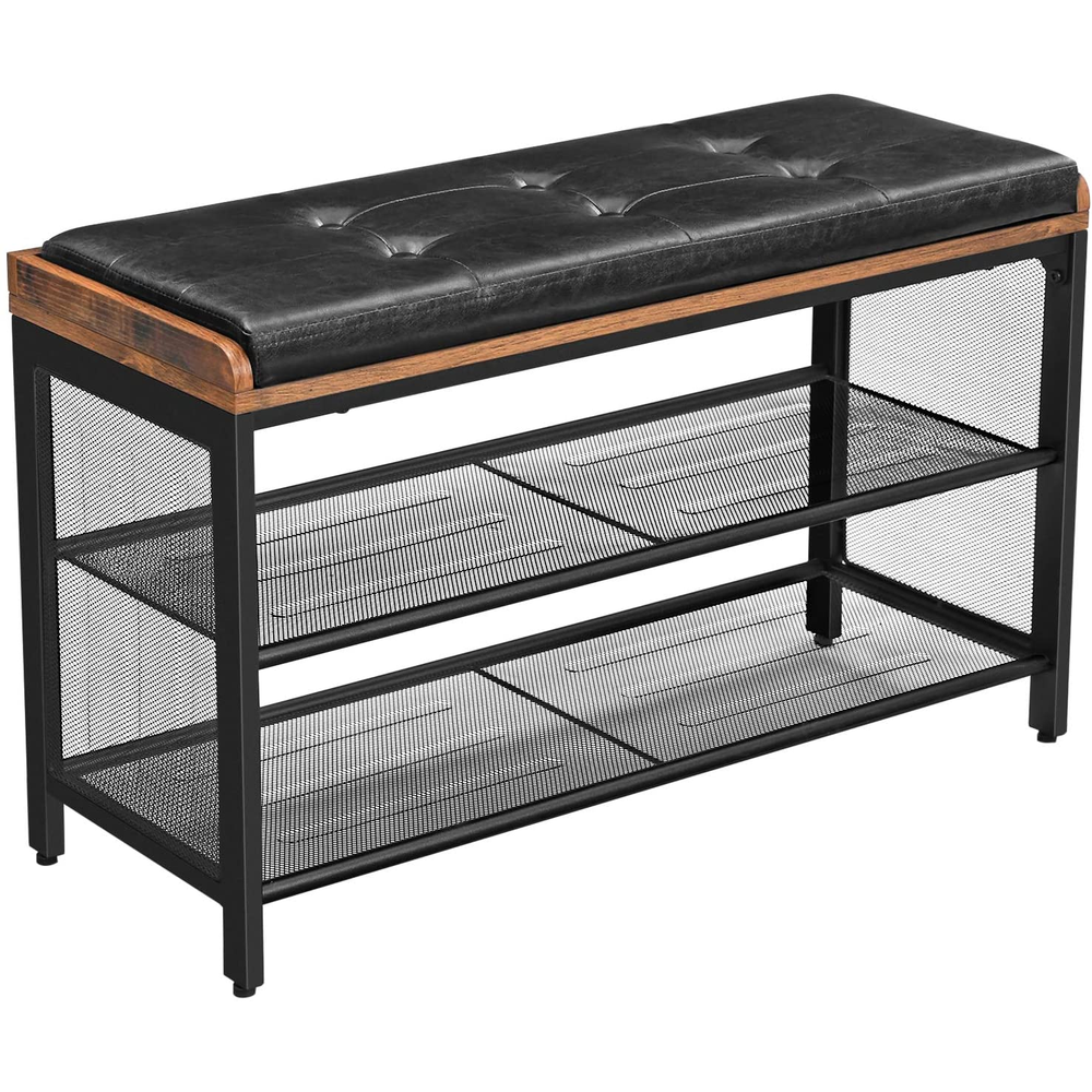 Boutique Home Industrial Shoe Rack Bench