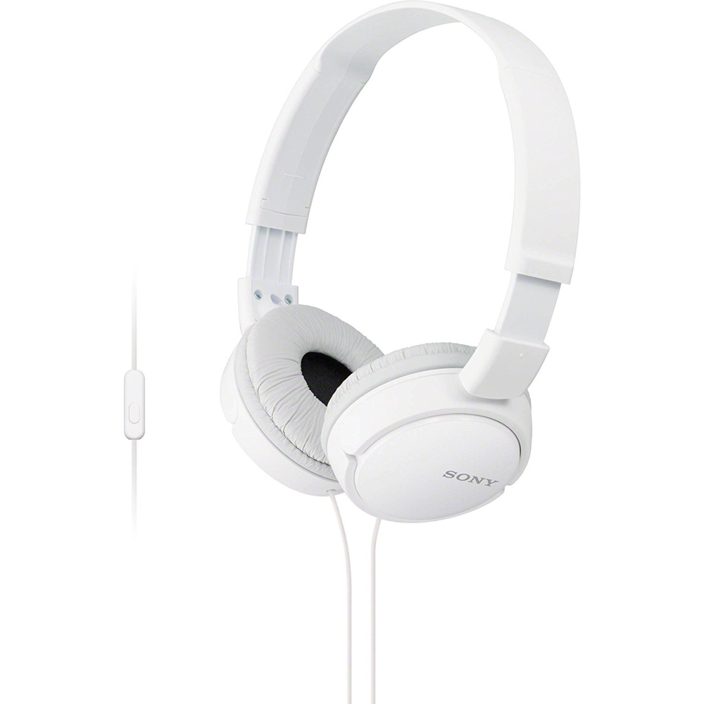Sony headphone with microphone, white