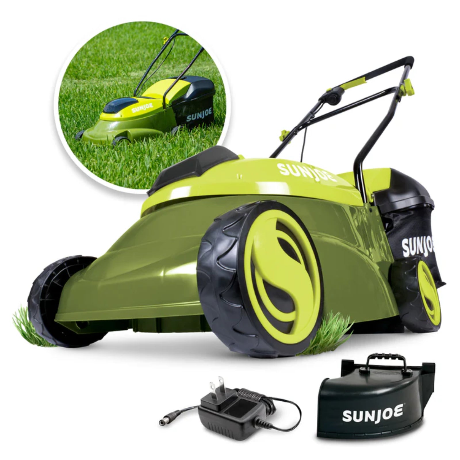 14-In 28-Volt Max Lithium-iON 4-Amp Cordless Lawn Mower & Discharge Chute