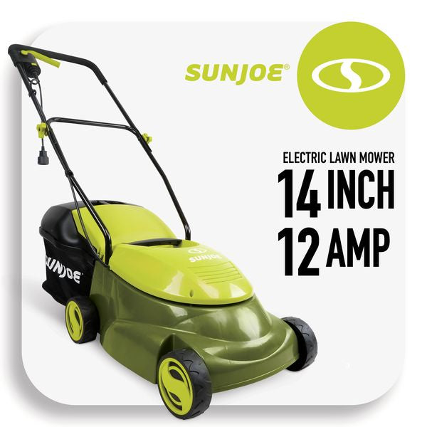 Sun Joe 14-inch 12 Amp Corded Electric Walk-Behind Lawn Mower