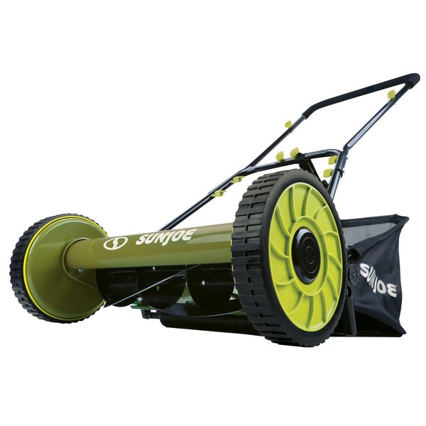 Sun Joe Manual Reel Mower W/Catcher 16 In.