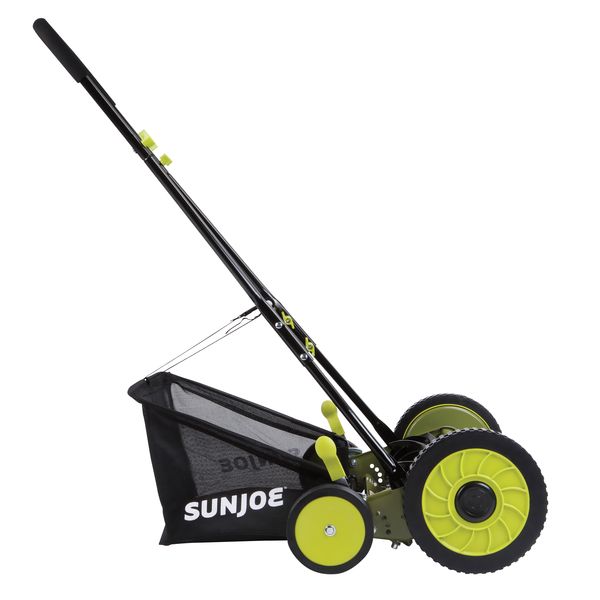 Sun Joe Manual Reel Mower W/Catcher 18 In.