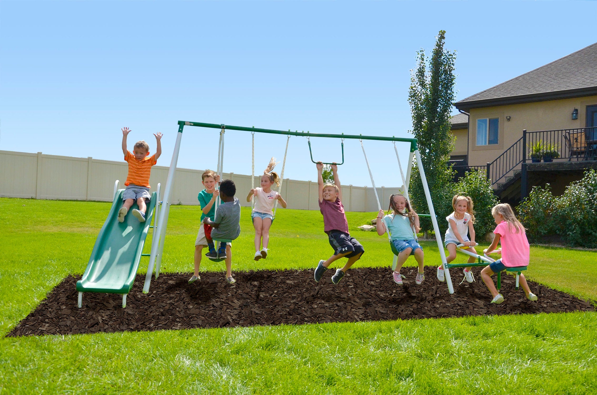 Sportspower Live Oak Metal Swing Set