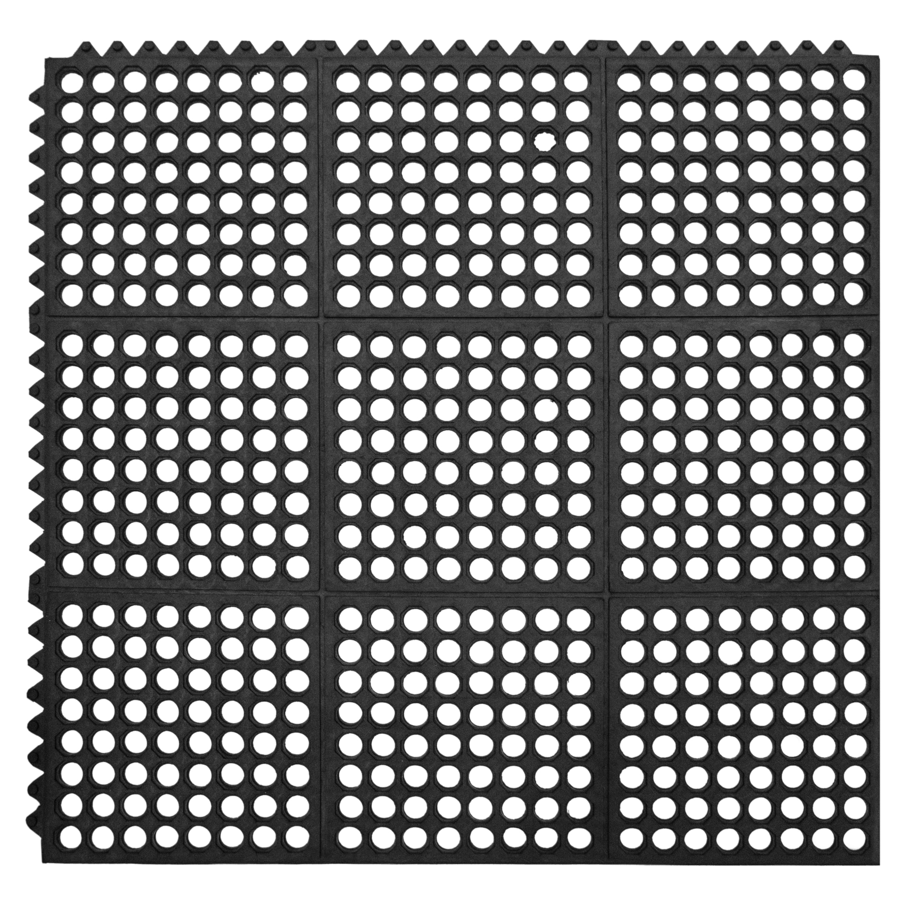 Multy Home 3'X3' Interlocking Anti-Fatigue Black