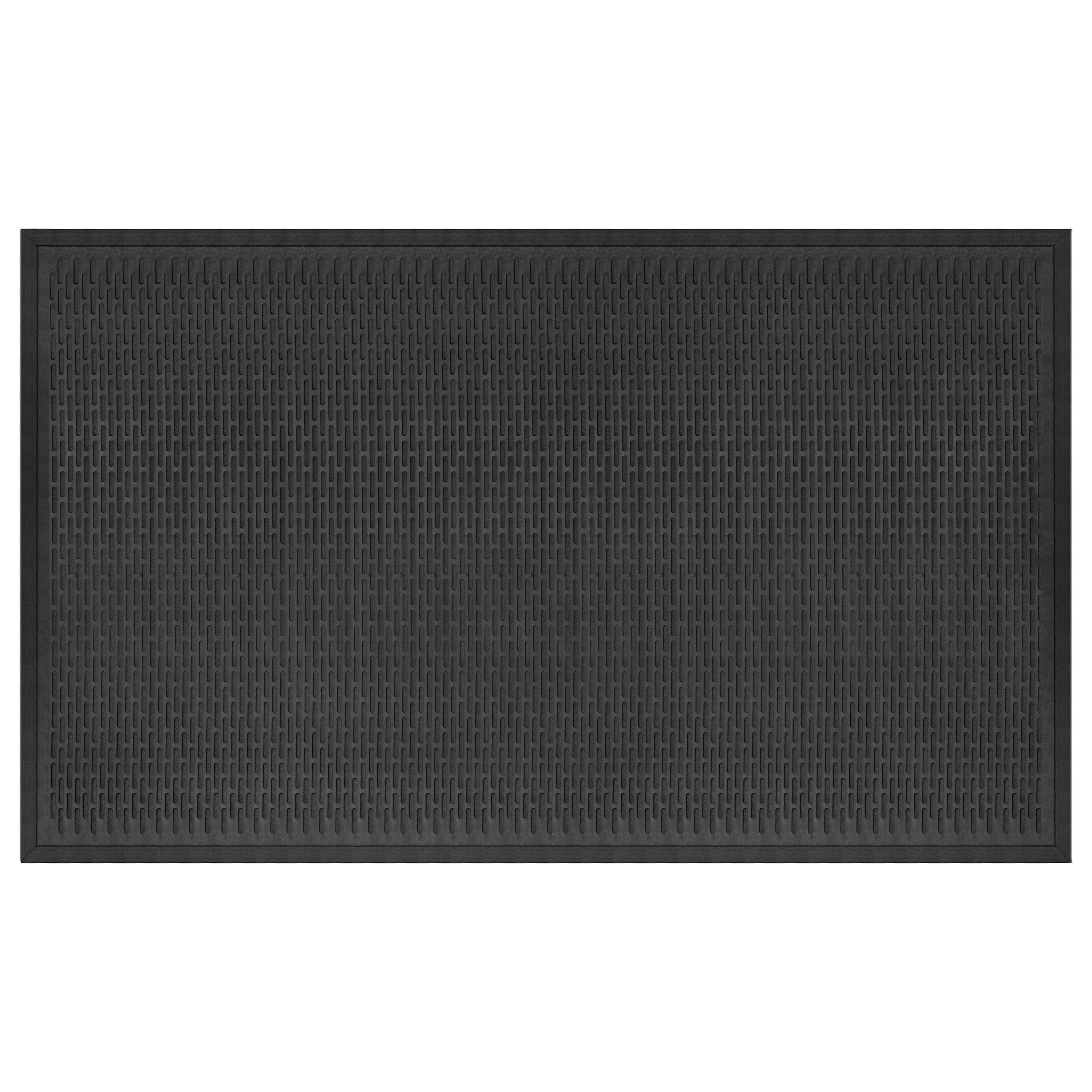 3'x 5' Heavy Duty Rubber Mat with Raised Capsule Texture