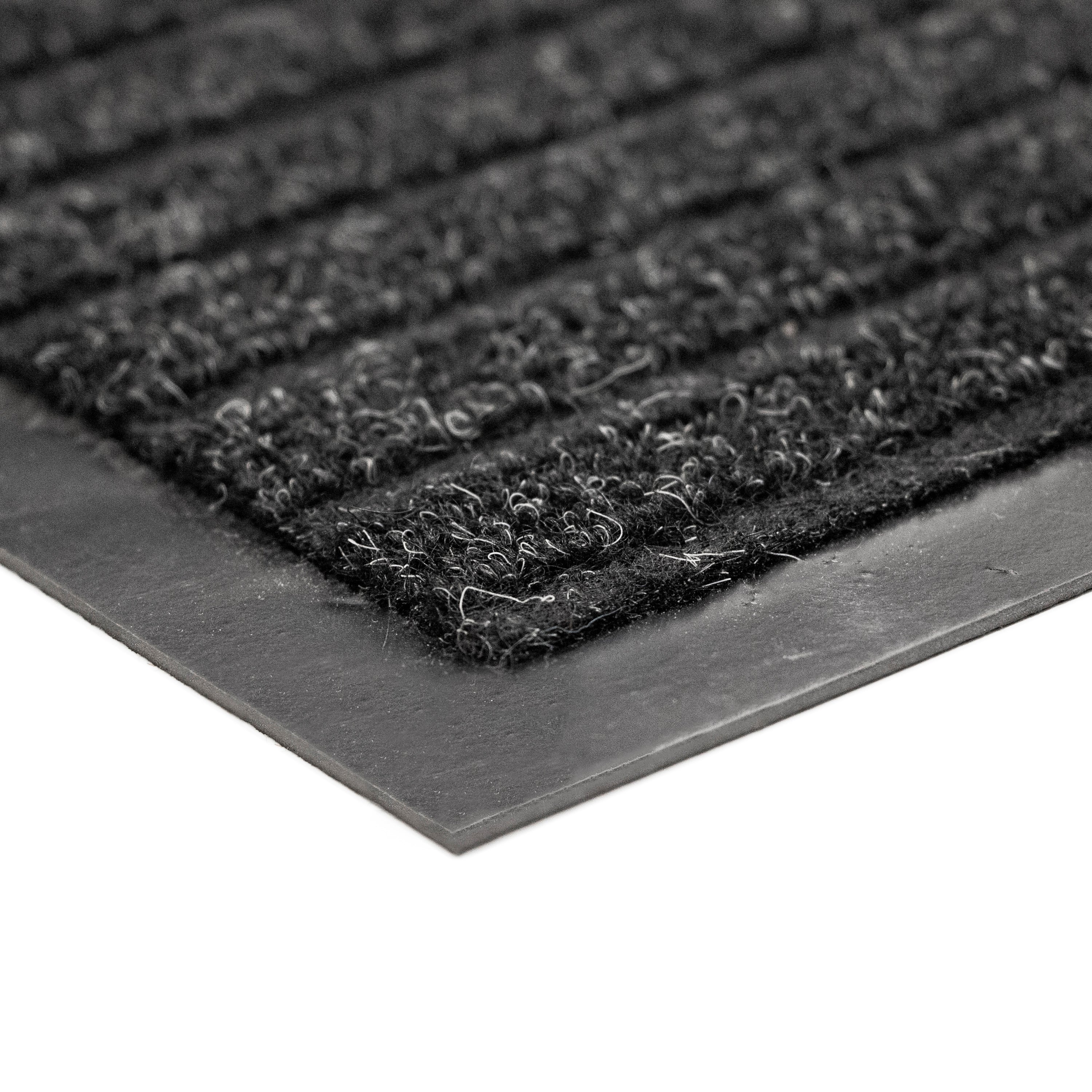 Multy Home 4'x6' Atlas Heavy Duty Needlepunch Mat Charcoal