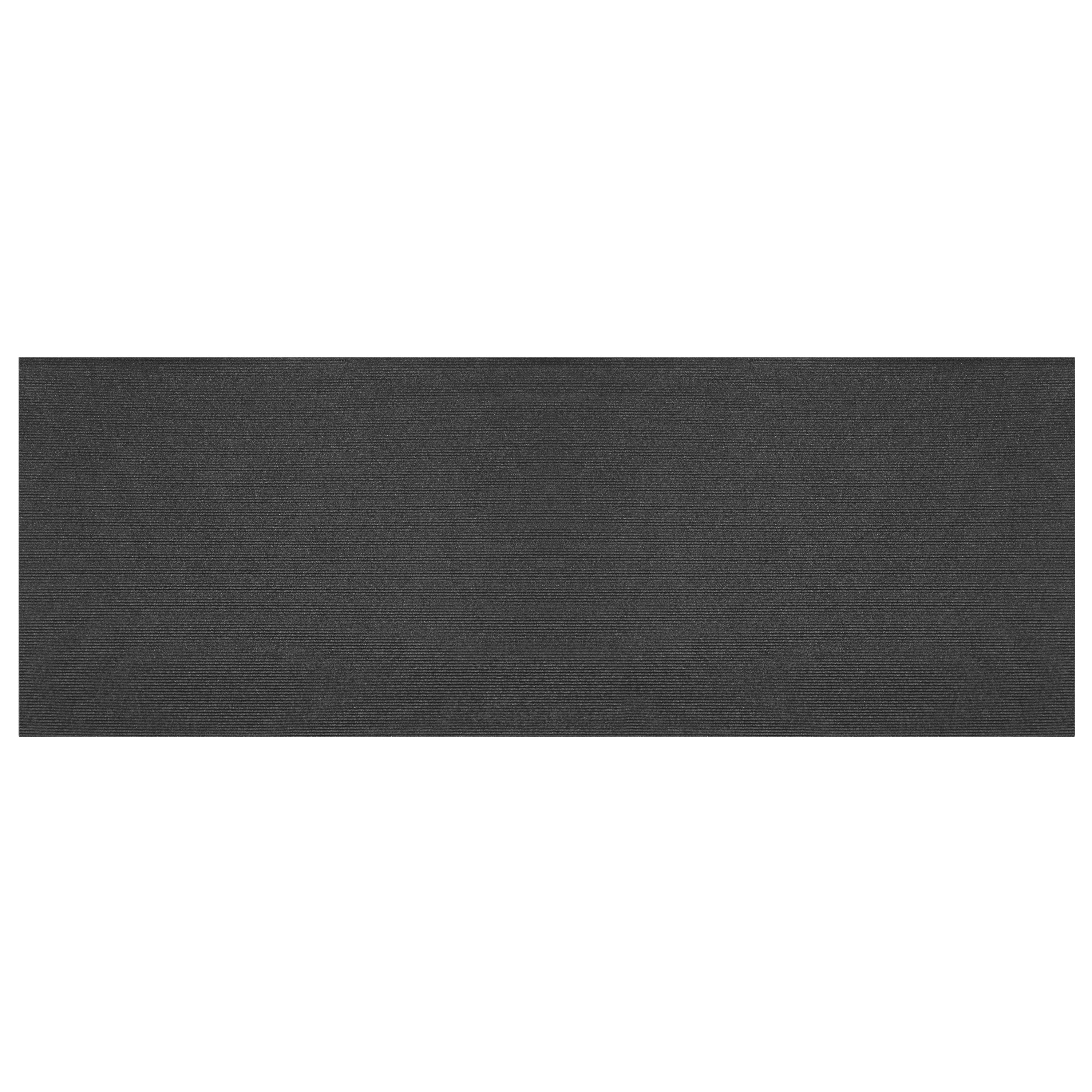 3'x8' 4mm Ribbed Black 1 RIB