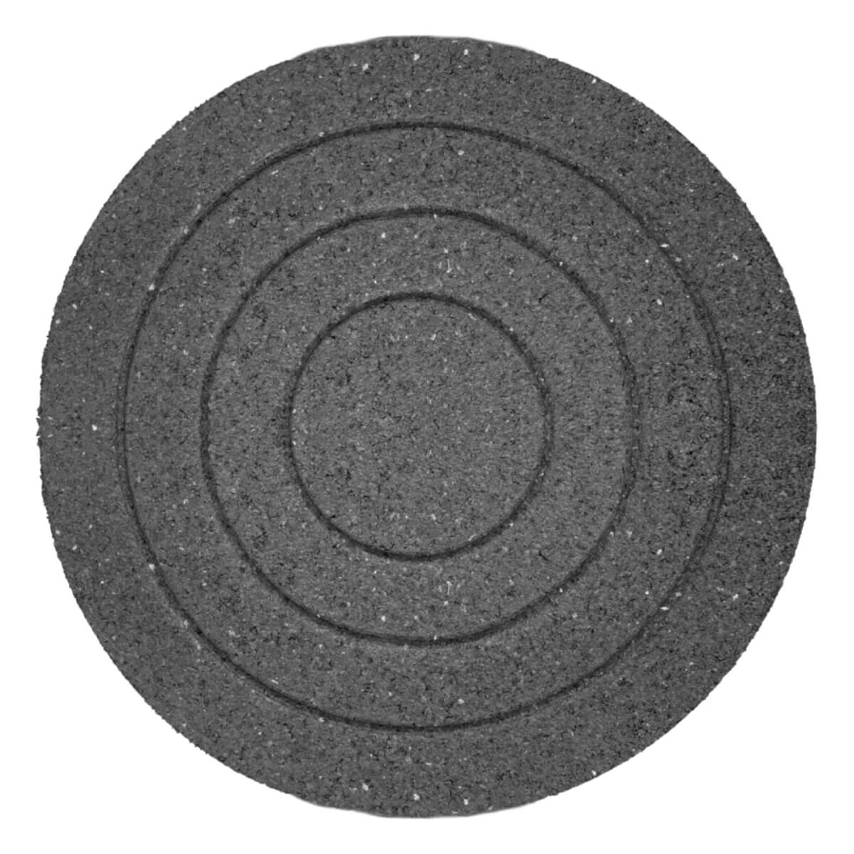 Garden Central 18" x 18" Pendant Round Stepping Stones in Grey, 4-pack, Made with recycled materials