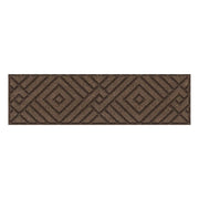 Garden Central 10" x 36" Diamond Weave Stair Tread in Earth Brown, 4-pack, Made from recycled materials