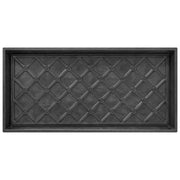 17" x 35" Large Manor Lattice Boot Tray in Black