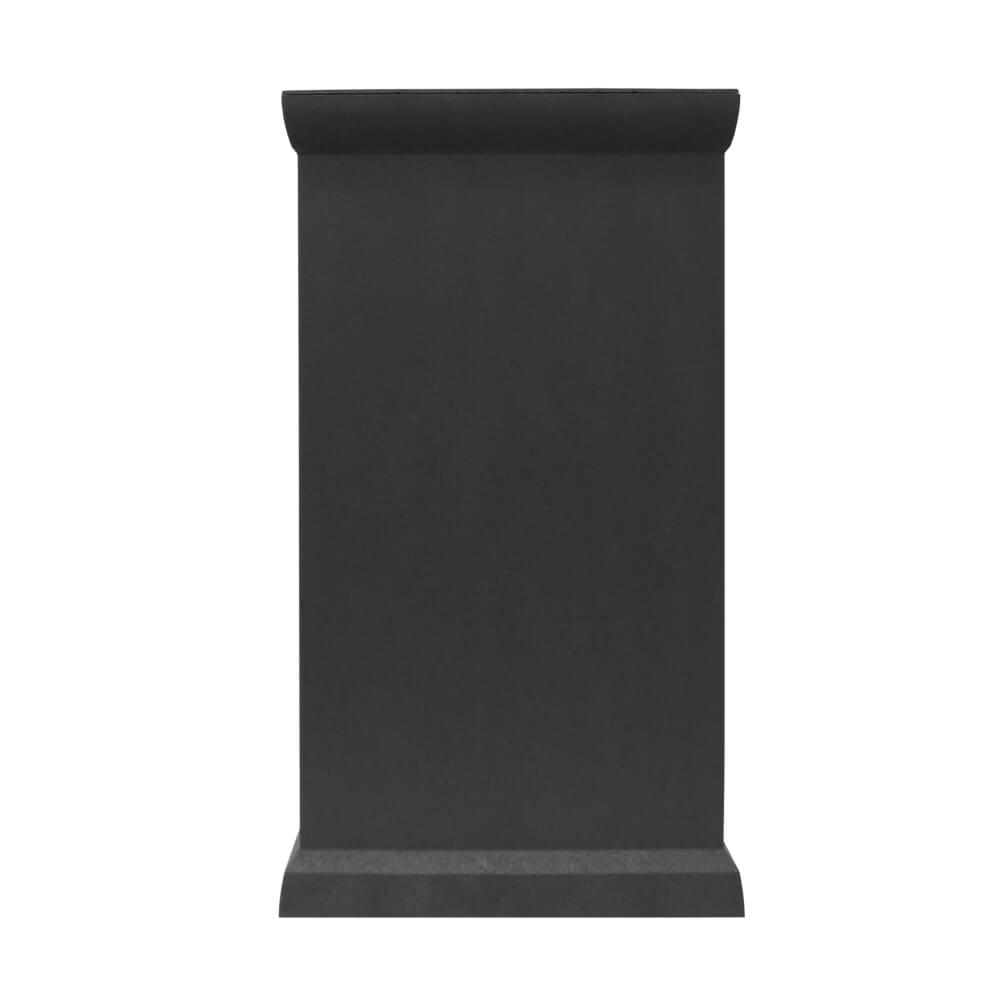 Tierra Verde 15in W x 26in H Allegro Smooth Large Recycled Self-Watering Indoor/Outdoor Column Planter-Black