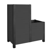 32.5" W x 34.8" H Stepped Planter Box (200L) in Black