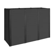 48" W x 36" H Tower Trough Planter Box (400L) in Black