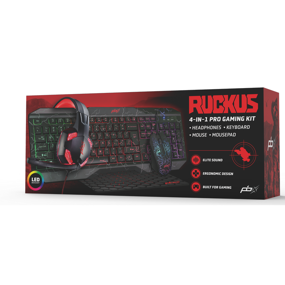 Packard Bell RUCKUS Gaming Keyboard &Headphone Bundle