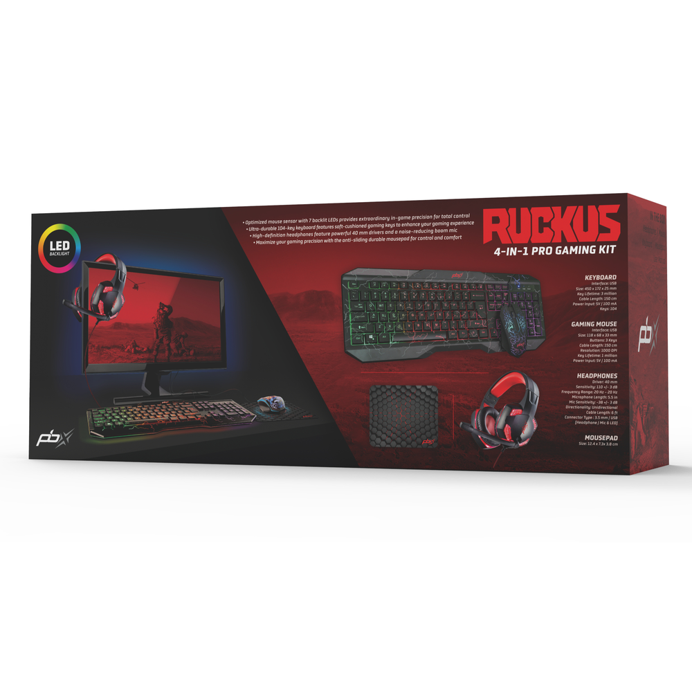 Packard Bell RUCKUS Gaming Keyboard &Headphone Bundle
