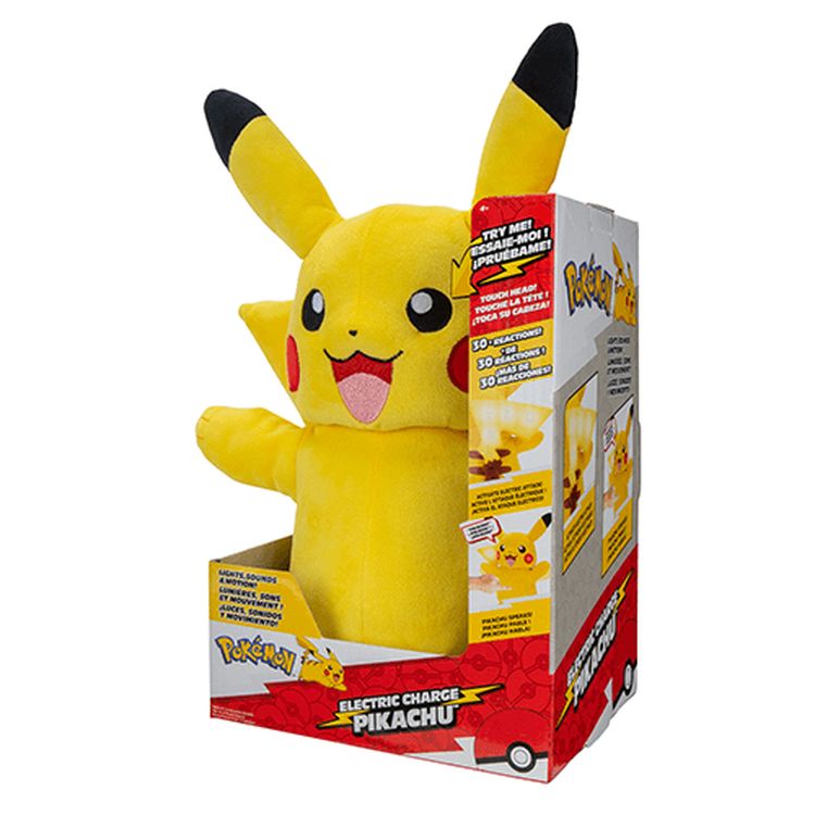 Pokemon Electric Charge Pikachu Feature Plush